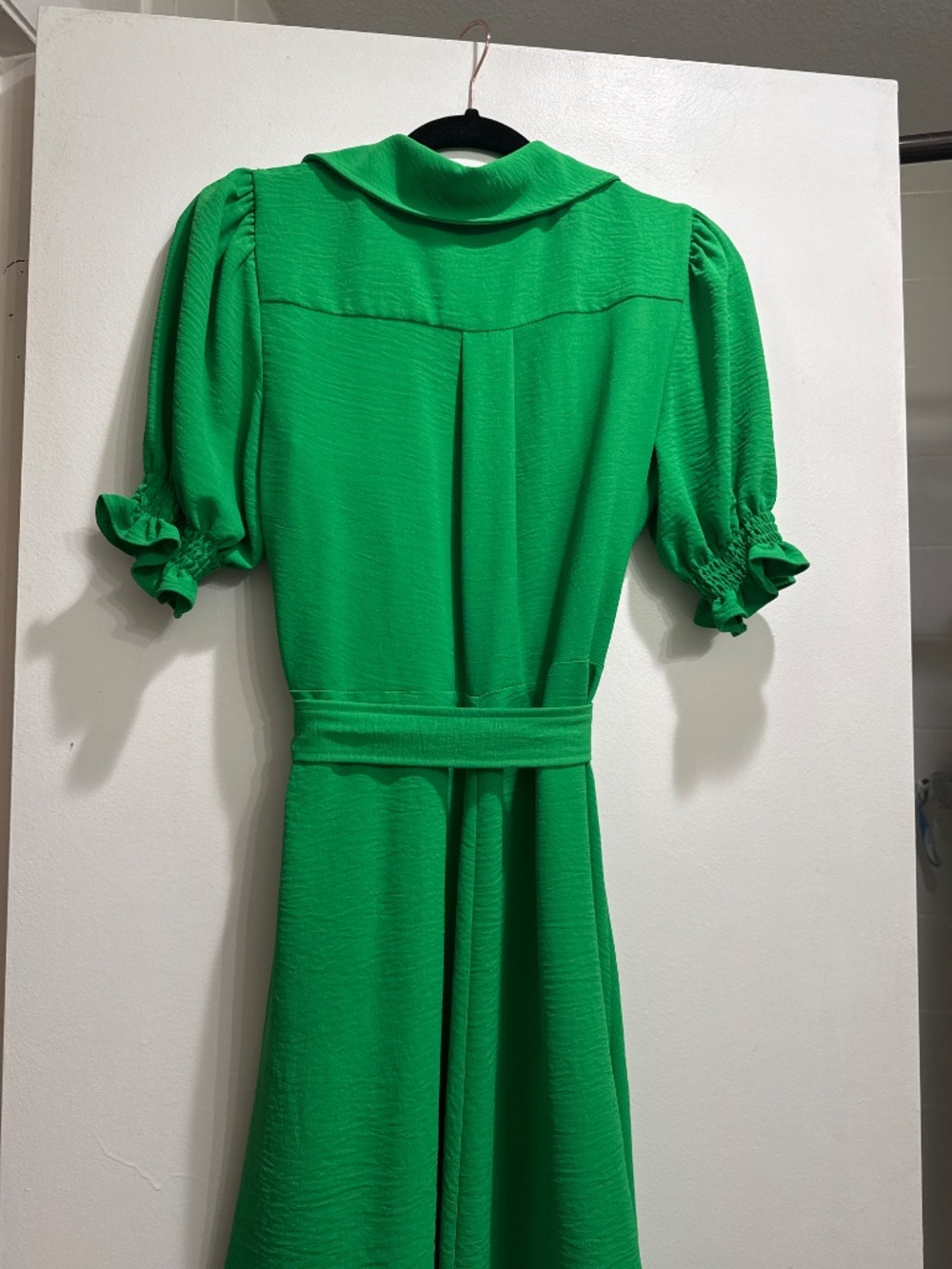 DKNY midi-dress with collar & detachable belt - Picture 2 of 4